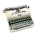 Machine à écrire Halda Kaki portable 1958 vintage