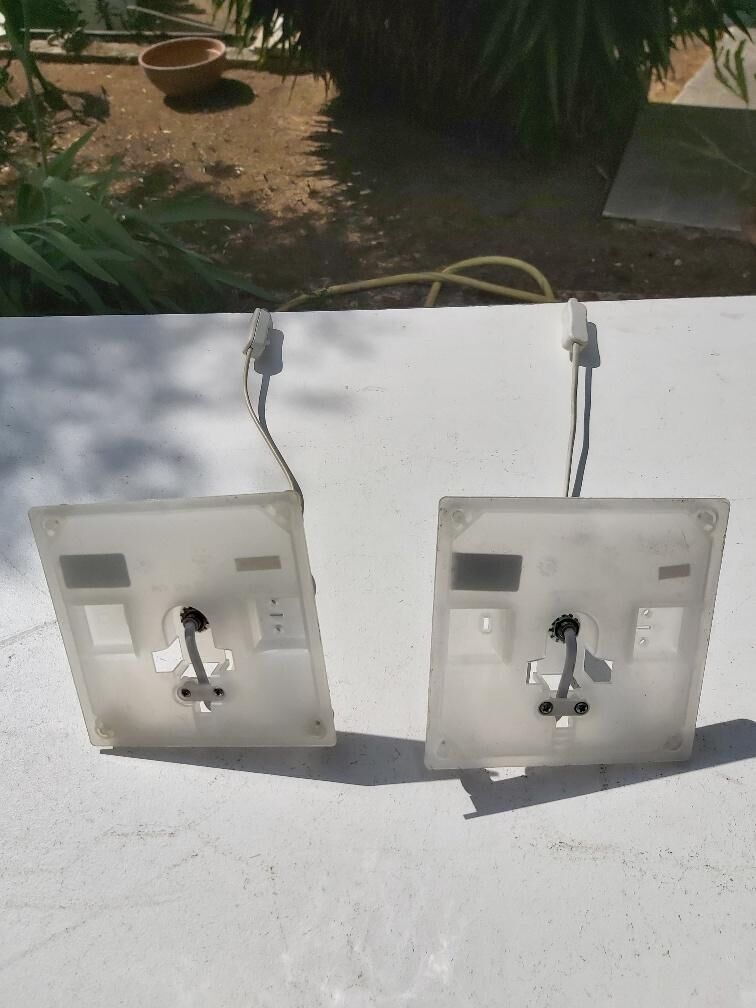 2 Ikea glass ice lamps, 80s