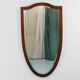 Early Biedermeier Large Antique Pearwood Shield Wall Mirror, Vienna, 1820s