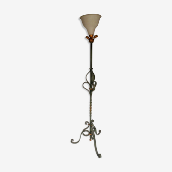 Forged iron lamp lamp, geige metal tulip