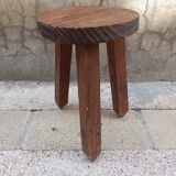 Wooden tripod stool