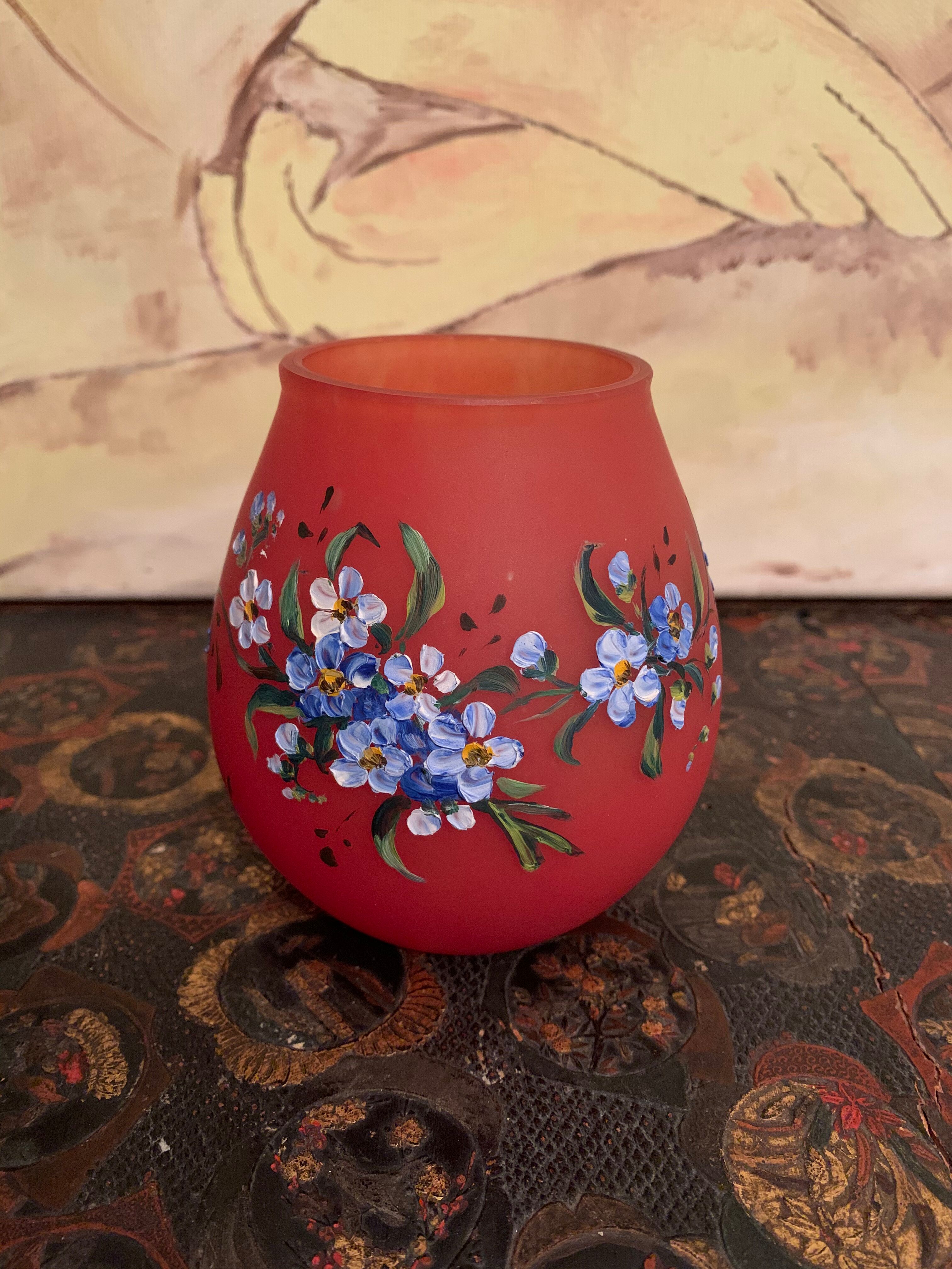 Glass paste vase