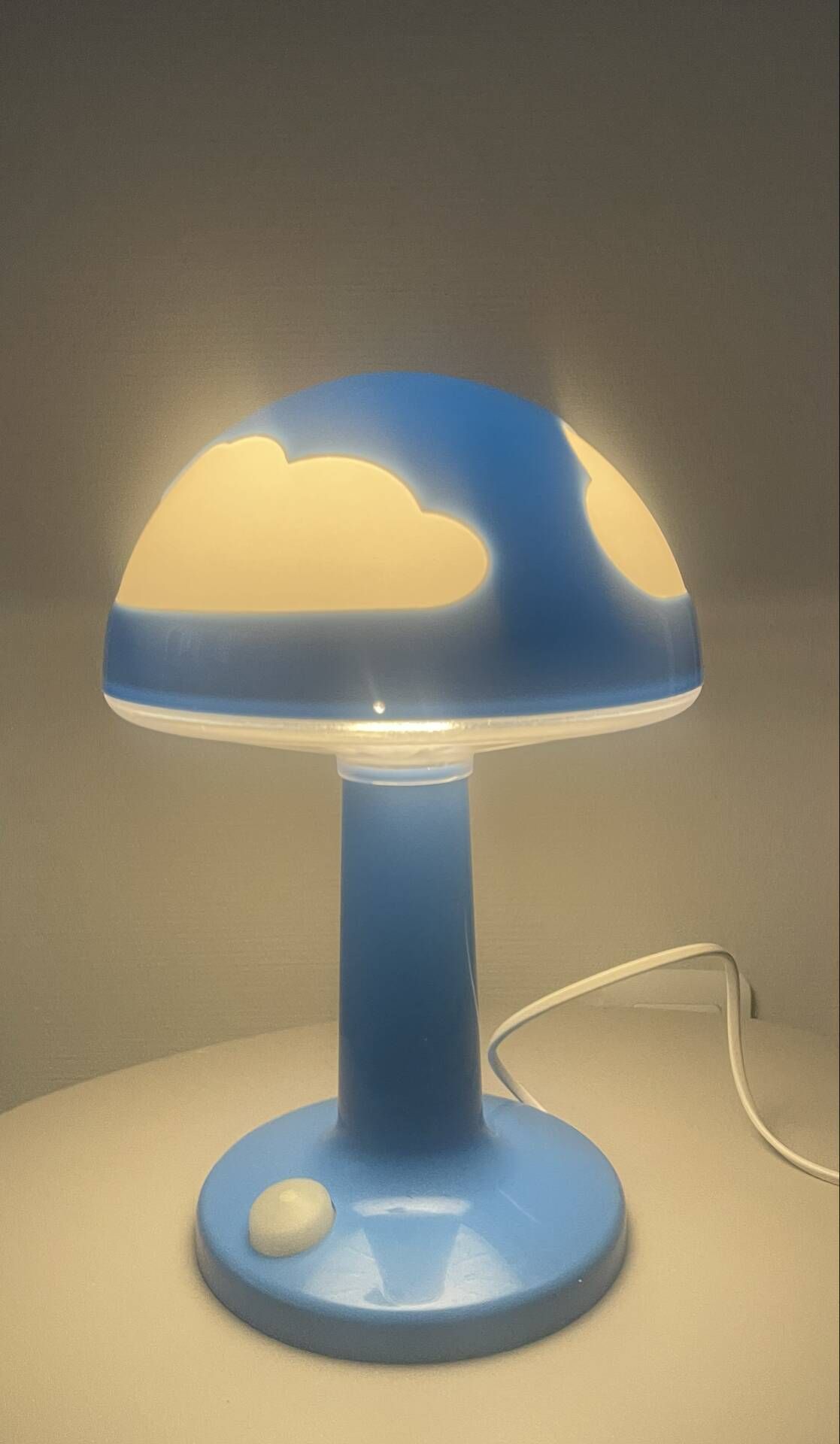 IKEA vintage Skojig blue lamp