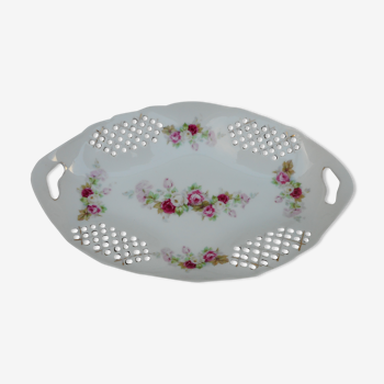 Porcelain dish floral decoration