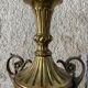 Pied de lampe de séjour Louis XVI bronze et laiton