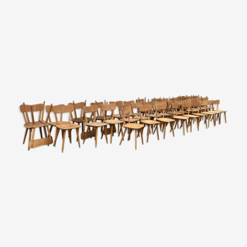 Series of 40 bistro chairs ́