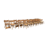 Series of 40 bistro chairs ́