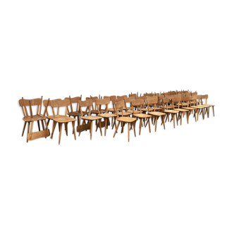 Series of 40 bistro chairs ́