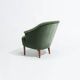 Carl Malmsten Swedish Lounge Chair, 1950s, in Mohair Velvet by Chase Erwin