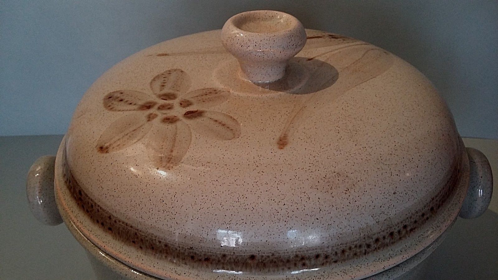 Soupière décor Morzine Art workshop of Lorraine Sarreguemines France