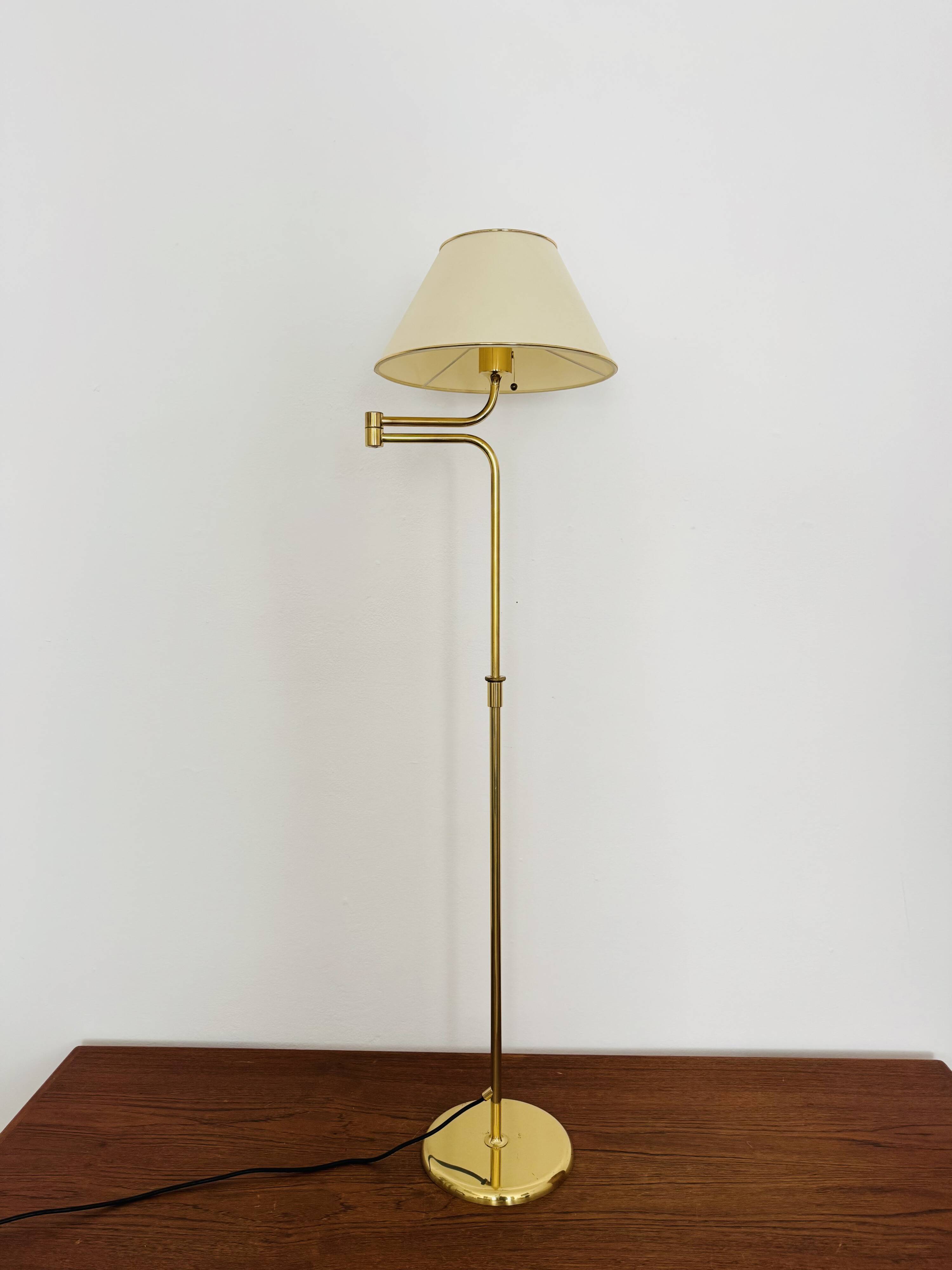 1970s brass lesan floor lamp by florian schulz