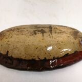 Old Dish In glazed gadrooned terracotta
