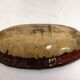 Old Dish In glazed gadrooned terracotta