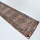 Navy Blue & Green Vintage Runner Rug, 80x323Cm