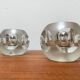 Lampes de table vintage en verre allemand de Peill & Putzler, lot de 2