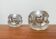 Vintage glass table lamps from Peill & Putzler, set of 2.