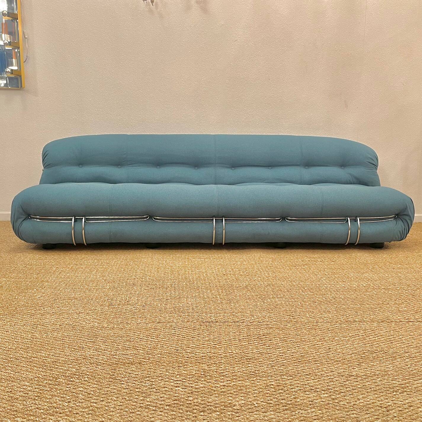 4-seater sofa Soriana Scarpa Cassina Italy circa 1970s