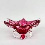 Bol en verre artistique vintage de Josef Hospodka pour Chribska Glassworks, années 1960