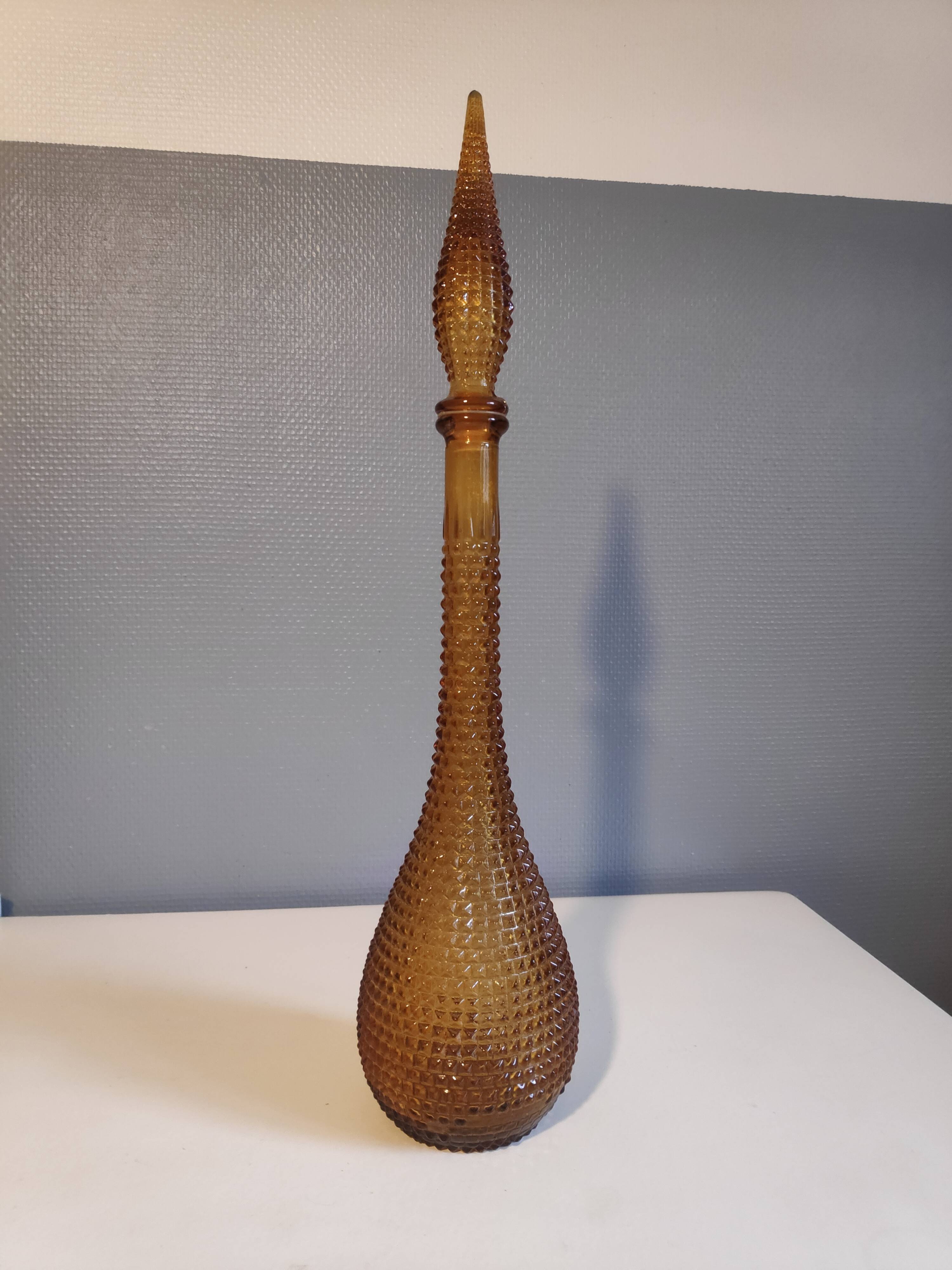 Italian amber empta decanter