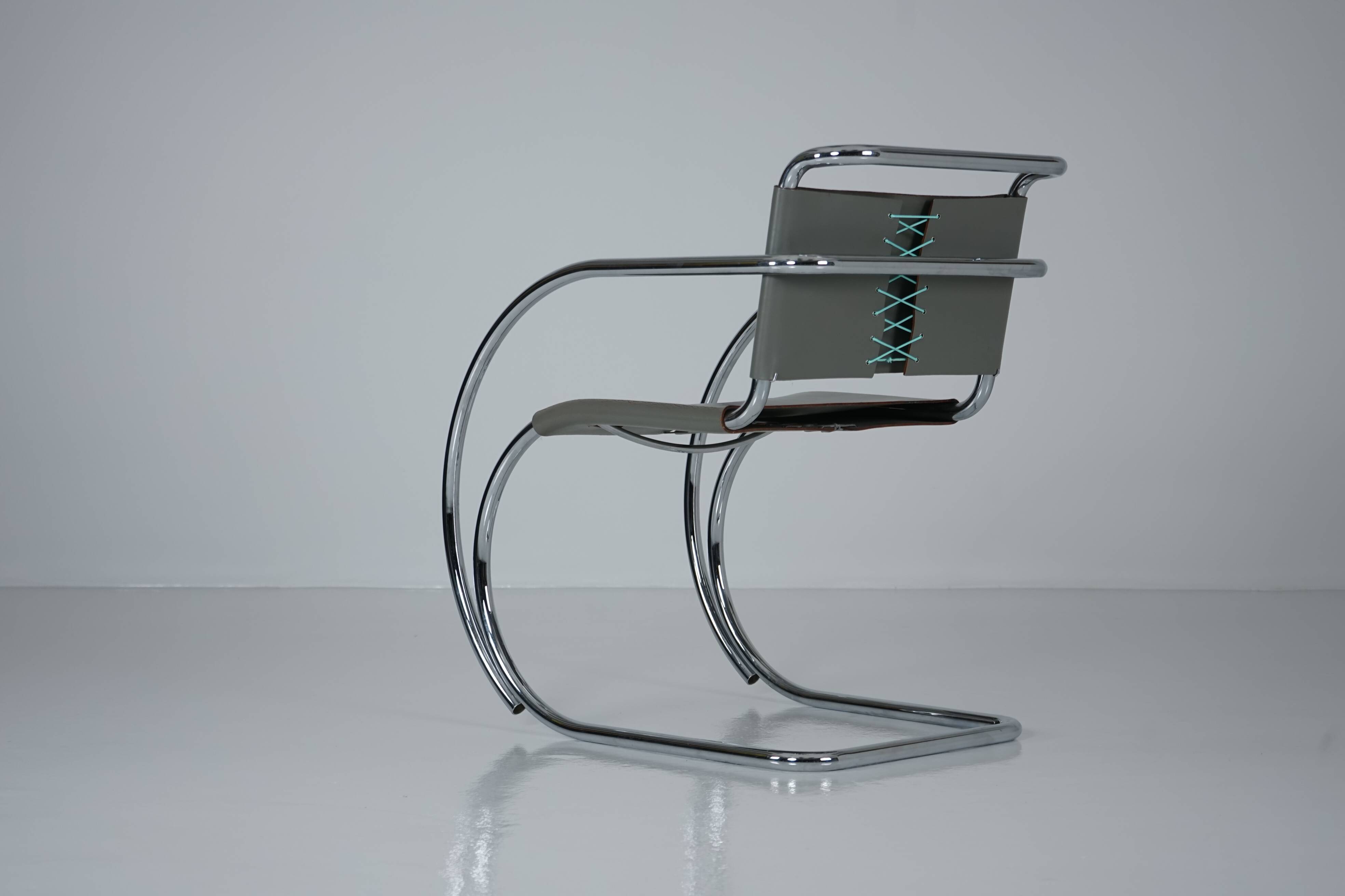 MR20 Tubular Steel Chair by Ludwig Mies van der Rohe for Knoll