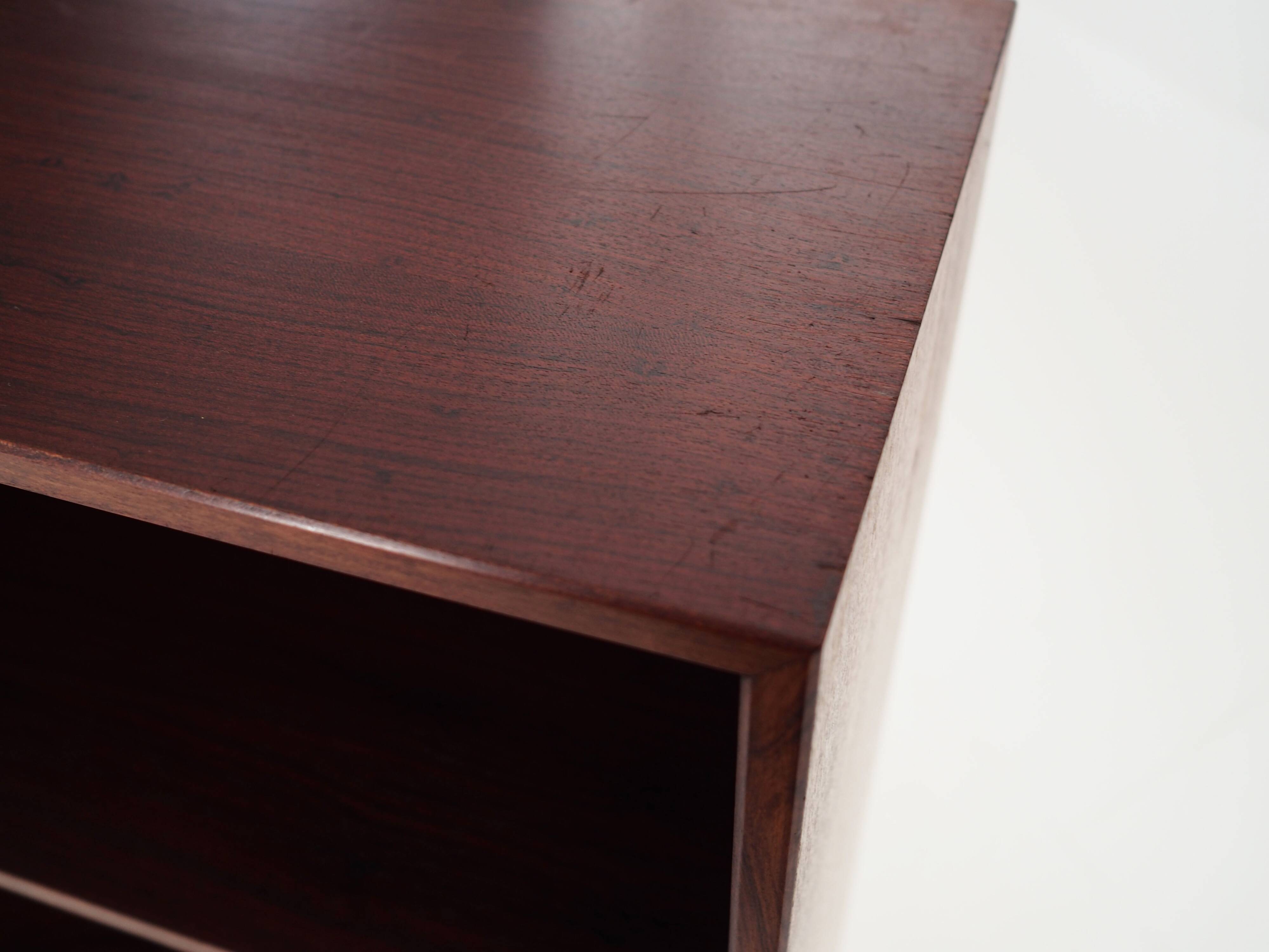 Rosewood bookcase, Danish design, 1970s, production: Hjørnebo