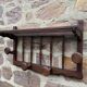Coat hooks wall-mounted coat rack in rustic wood french coat rack 70s
