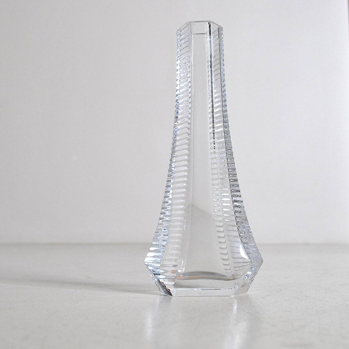 Baccarat crystal vase, 1970s