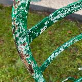 4 metal and wood garden chairs 1930