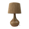 Sandstone lamp and jute cord lampshade