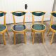 set of 4 chairs bistro Baumann model "Pollen café" design Pagnon / Pelhaître 1997