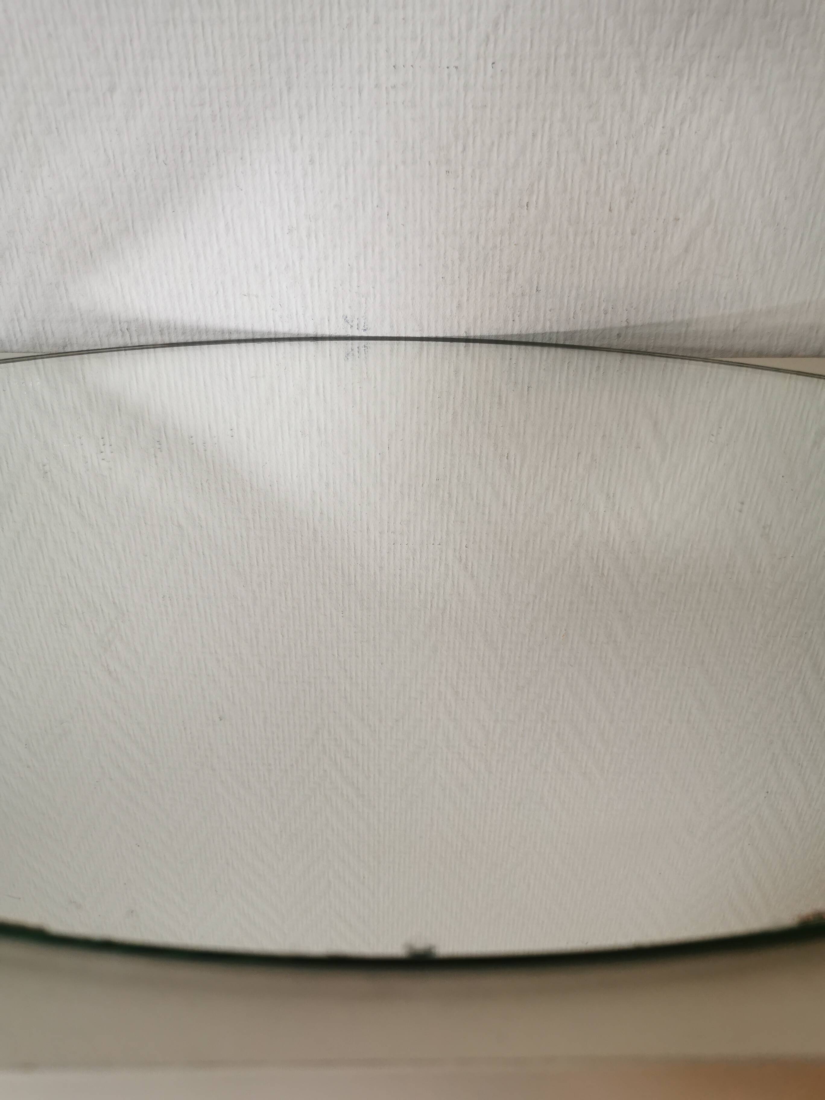 50s mirror tray, metal and glass