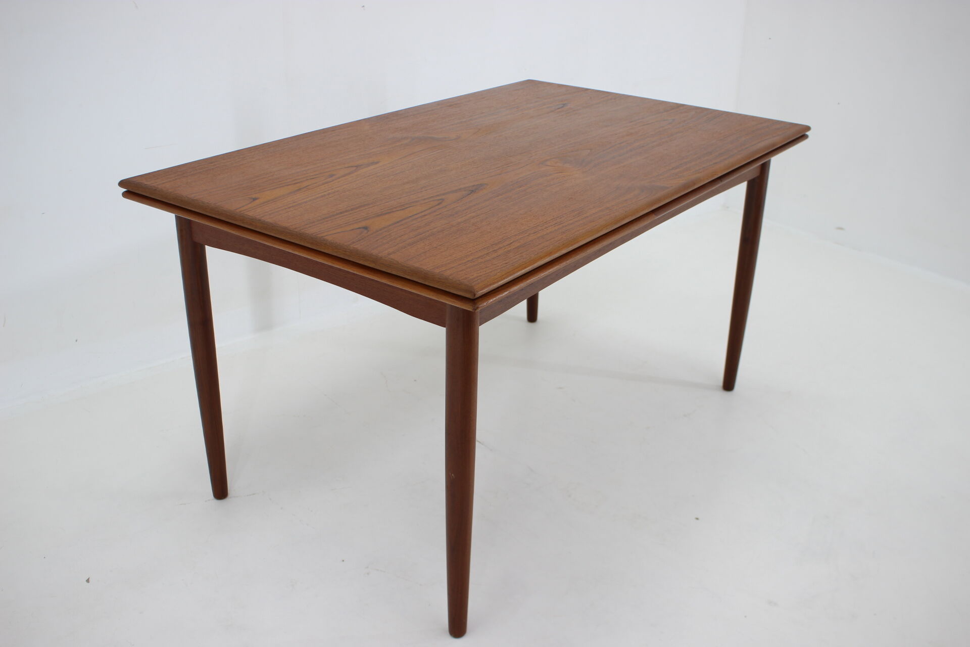 1960s Danish Teak Extendable Dining Table, Restored