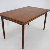 1960s Danish Teak Extendable Dining Table, Restored