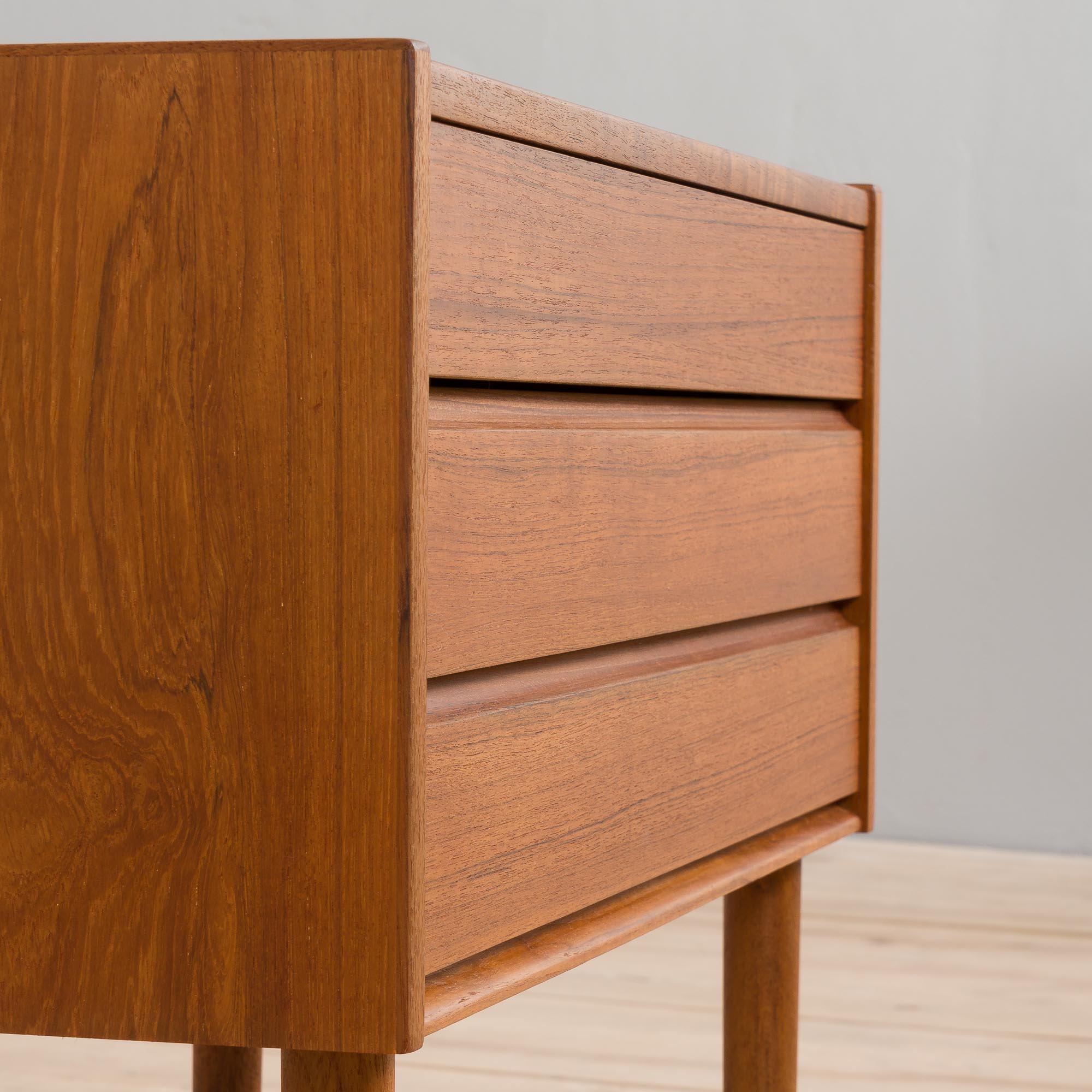 Danish entry chest or teak nightstand dresser, 1970s