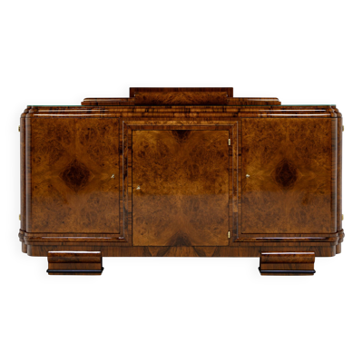Enfilade Art Déco en ronce de noyer - 1925-1939