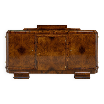 Enfilade Art Déco en ronce de noyer - 1925-1939