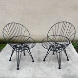 Paire de fauteuils Cees Braakman Combex Wire Pastoe