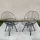 Paire de fauteuils Cees Braakman Combex Wire Pastoe