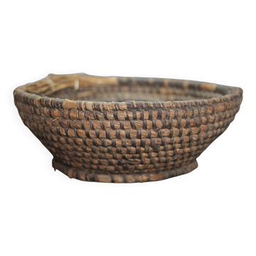 Coupe osier ancienne, bourgne paille et ronce, coupe tressé, campagne