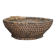 Old wicker basket, straw and bramble, woven basket, countryside.