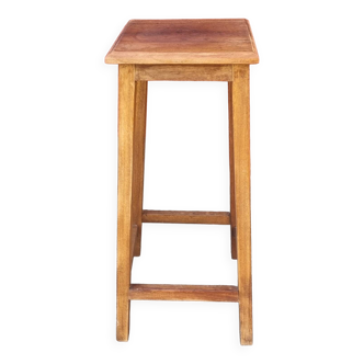 High wooden stool, workshop, vintage, 1950s