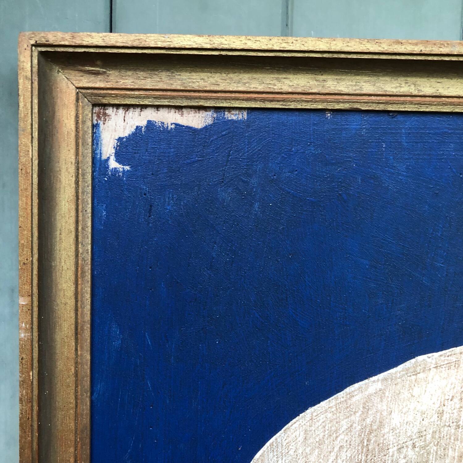 Abstract painting on panel