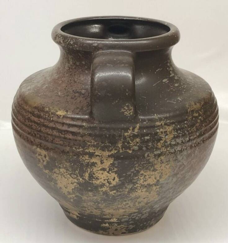 West Germany golden brown vase