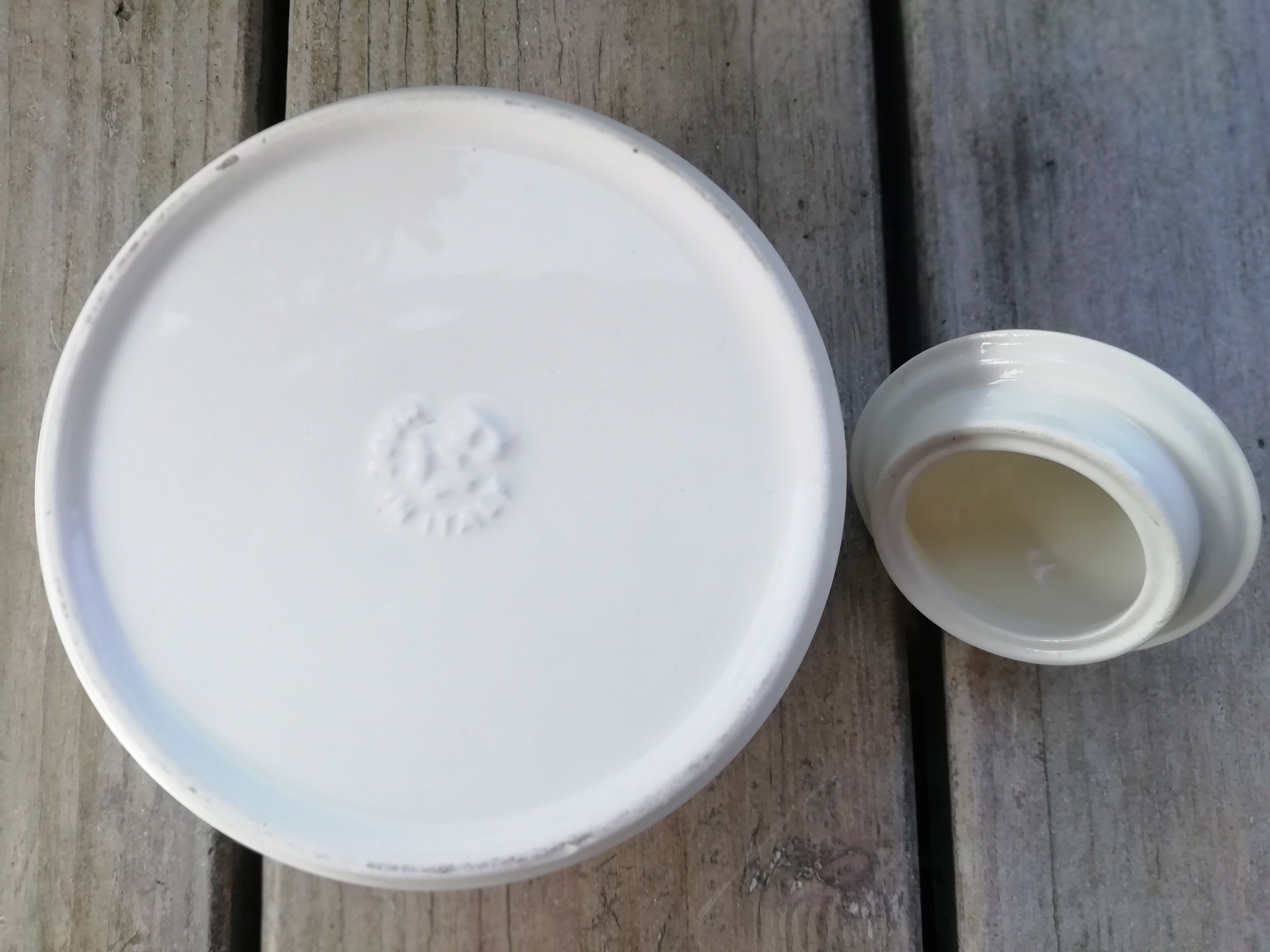 Sucrier porcelaine blanche