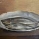 Modernist still life Fish on a plate, René Durey 1943