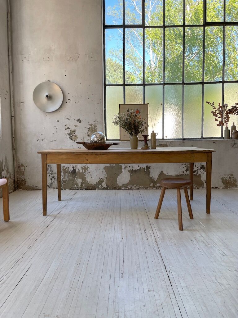 Oak and pine farm table 2m