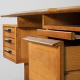 Bureau en Chêne par Guillerme & Chambron pour Votre Maison, France, 1960s