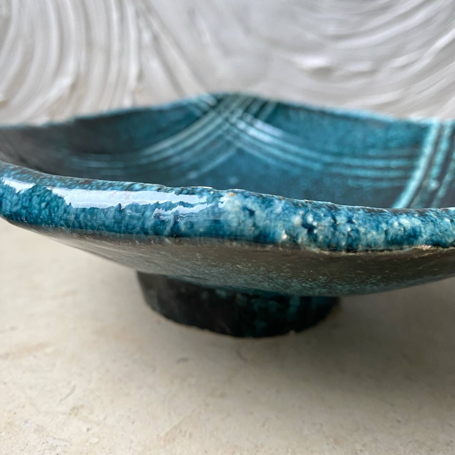 Ceramic trinket tray, vintage craftsmanship