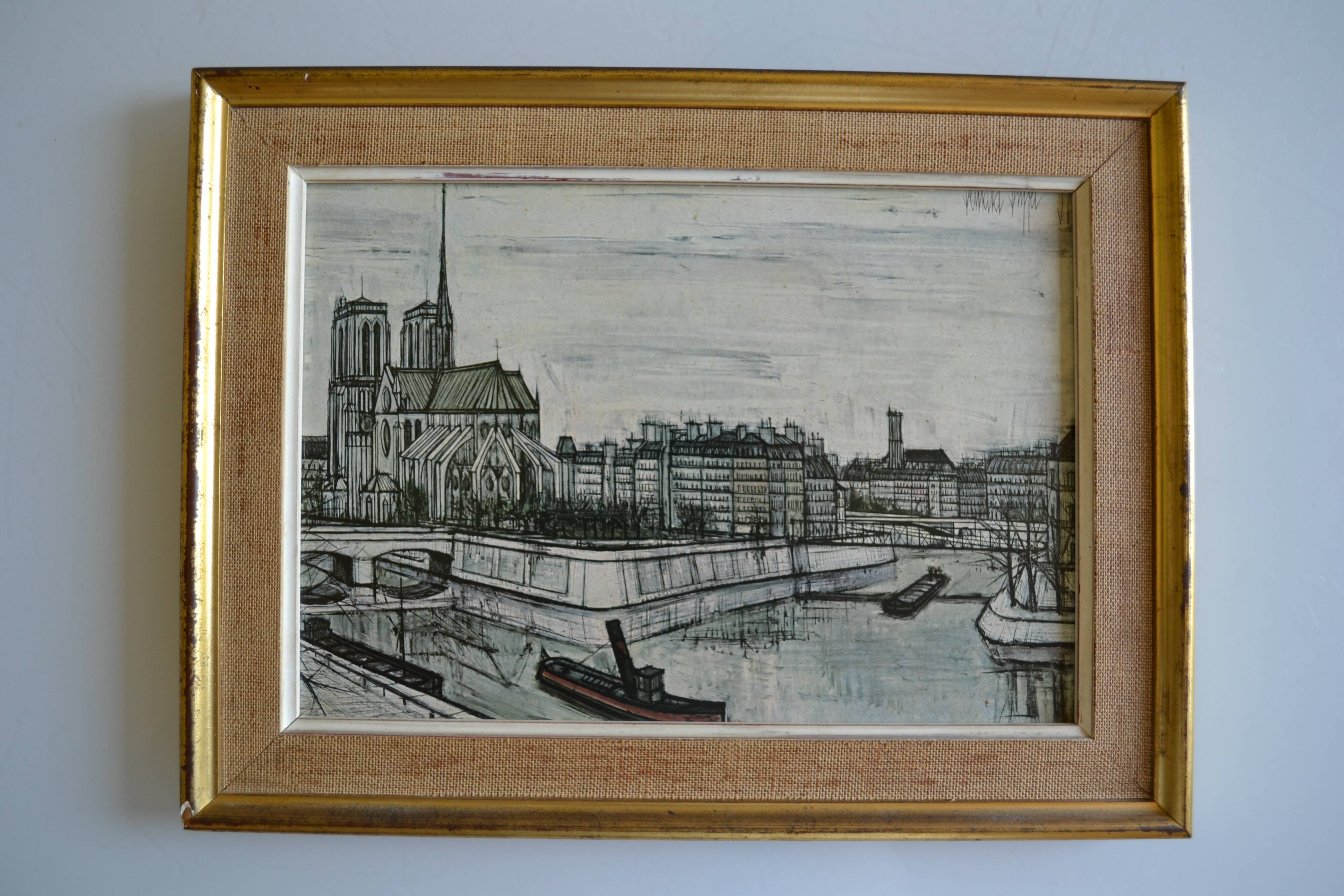 Notre Dame de Paris by Bernard Buffet 1957 framed art print