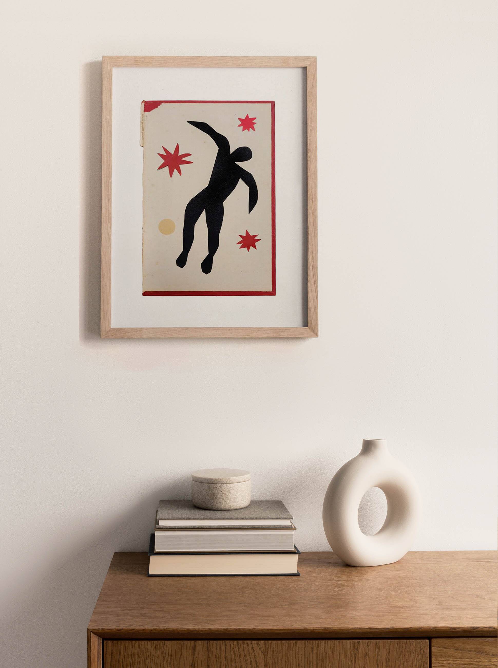 Collage on old book cover after H. Matisse